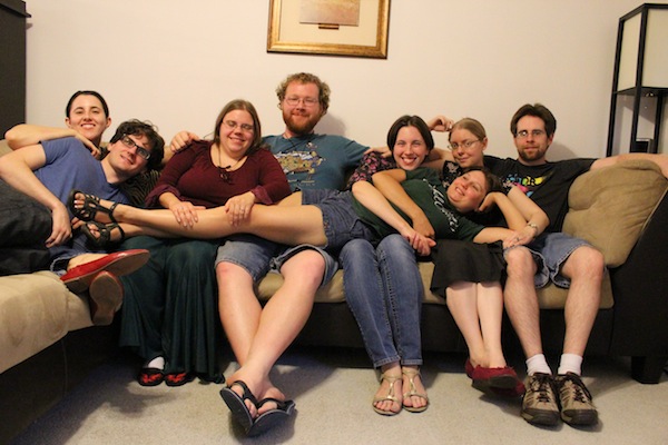 Everyone at the watch party
