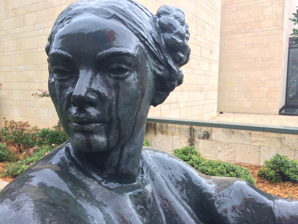 Crying Statue - photo by Dennis Spielman