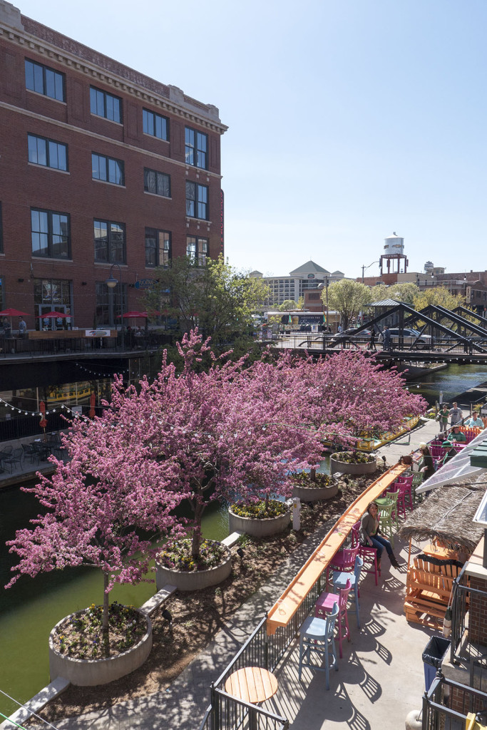 Photo of the Bricktown Canal on March 17, 2016 by Dennis Spielman