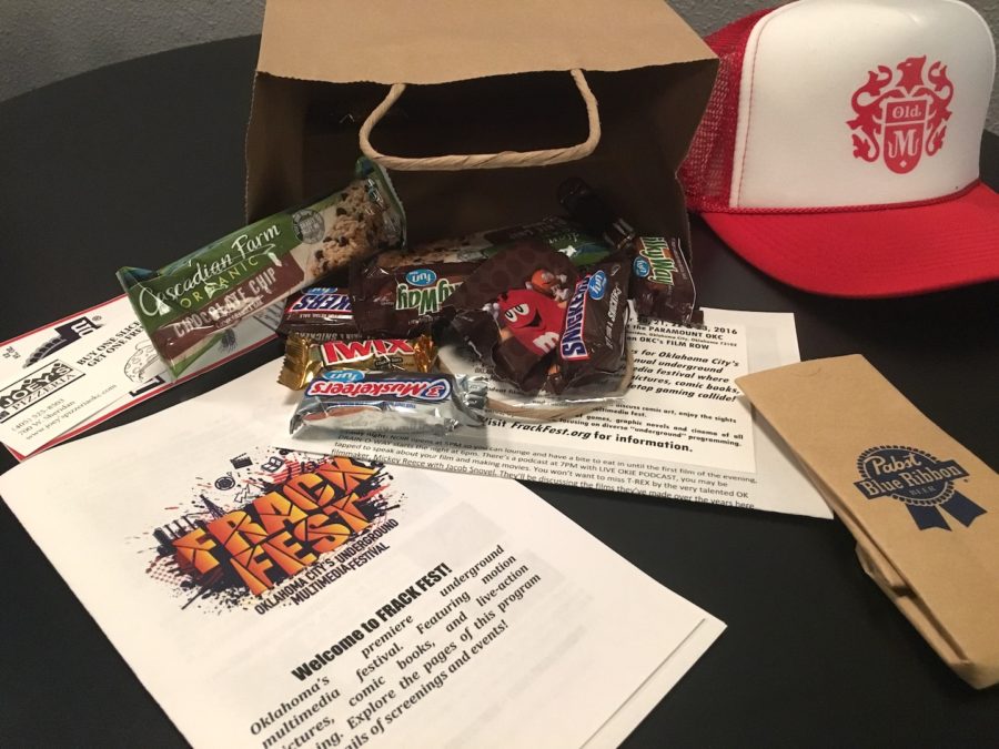 Inside the swag bag for Frack Fest