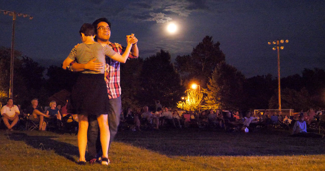 Moonlight Dancing at the Summer Breeze Concert Series - photo by Dennis Spielman