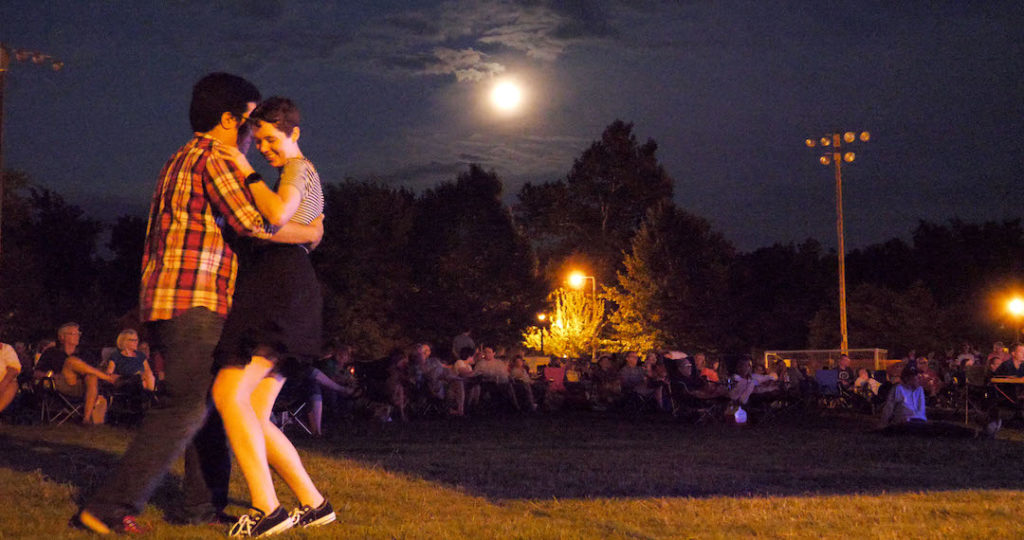 Moonlight Dancing at the Summer Breeze Concert Series - photo by Dennis Spielman