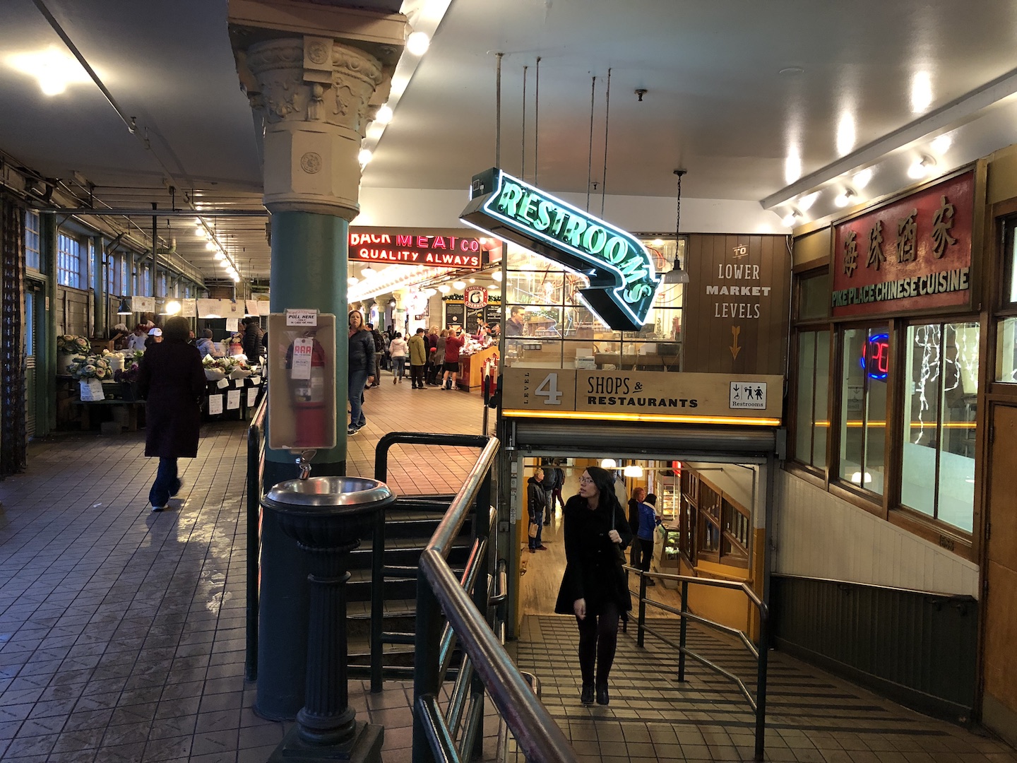 Inside the Pike Place Market - photo by Dennis Spielman