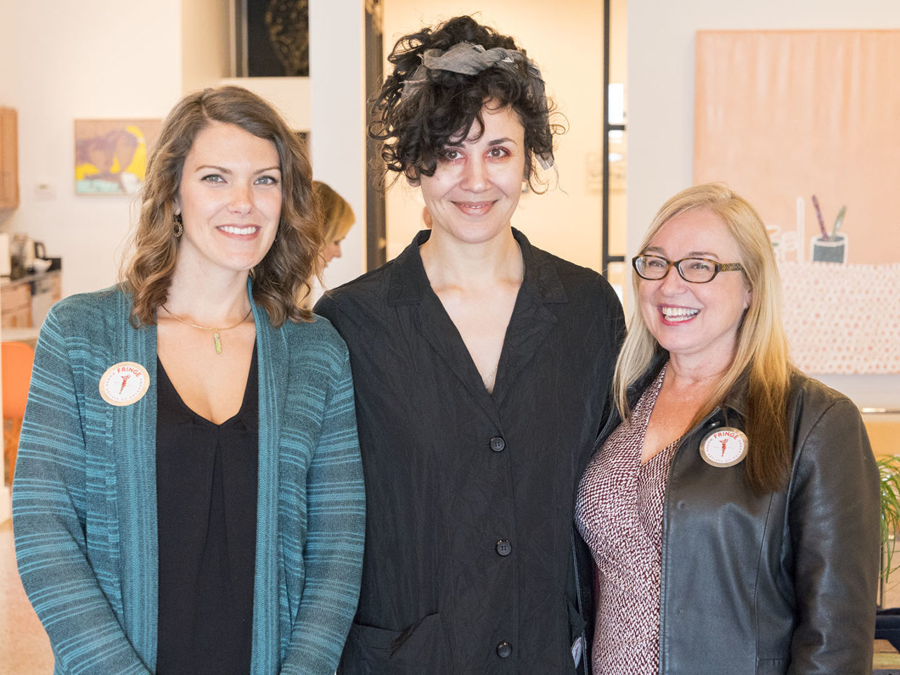 Sarah Day-Short, Alexis Austin, and Debra Ashley at Chromatic Ritual - photo by Dennis Spielman