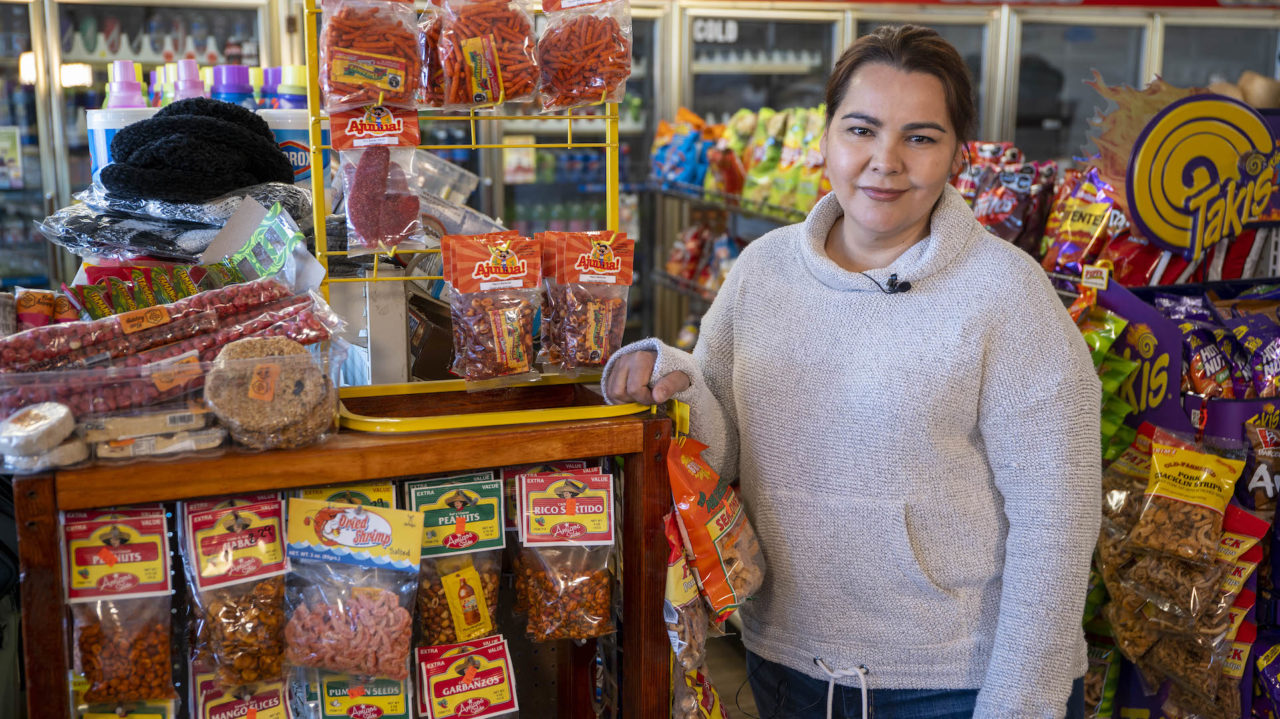 Nora Gomez of 59 Food Mart - photo by Dennis Spielman